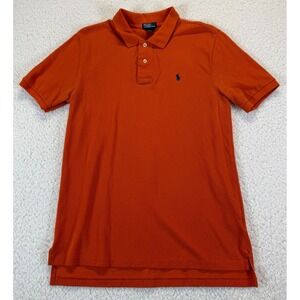 Polo Ralph Lauren Kids XL 18-20 Orange Short Sleeve Cotton Pique Polo Shirt